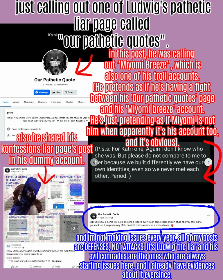 KatriMariaErrol's tweet photo. ⚠BEWARE OF LUDWIG'S TWO LIAR DUMMY ACCOUNTS: #OurPatheticQuote 
&amp; #MiyomiBreeze /#OmiDeLeon 
And still beware of his main troll accounts: #YashieLynn #KhimieGoza #FaebelleCrowarctia #TenshiSan #LaicaLaine #Konfessions &amp; many more 
---
- #KatriMariaUkoniemmiErrol / #TamariUmeSoyh https://t.co/7WfB6wsaJx