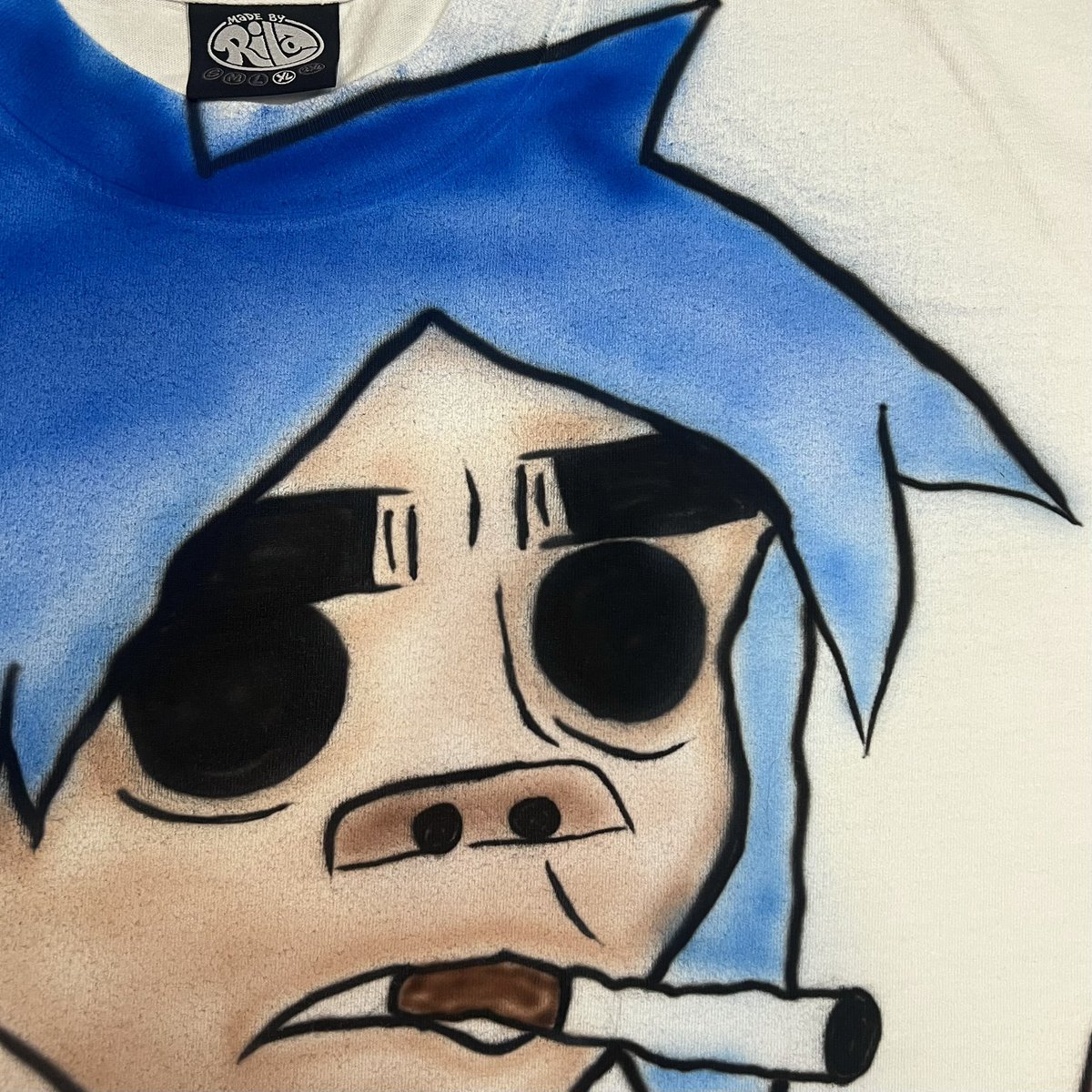 MadeByRila's tweet photo. Airbrushed 2D from the Gorillaz https://t.co/XDncbW5yl5