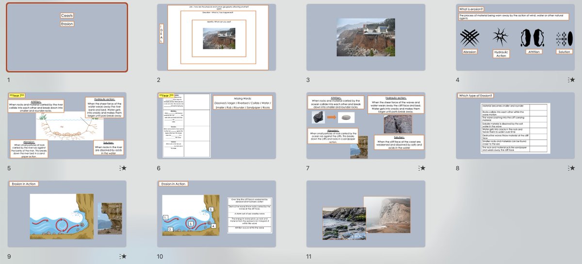 Intergeogteach's tweet photo. coasts 🌊 

A unit with an emphasis on describing and explaining the processes and changes occurring at the coastline

There's good coastal management DME less which is used as a piece of formative assessment and an opportunity to use cake for the cave-arch-stack formation lesson https://t.co/fONJqK6pwY