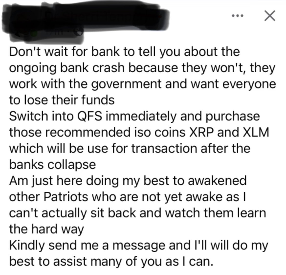 Okay #XRPArmy which one of you hacked my Facebook friend?