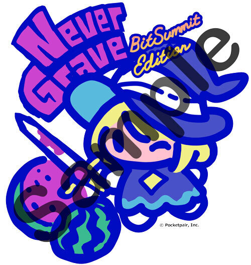 本日から開催されるBitSummitのPocketpairブースにてNeverGrave出展中です！
「Never Grave BitSummit Edition」の試遊台やアクリルスタンドの展示があります。しかも、試遊台でボス攻略された方には画像のような限定ステッカーもプレゼント！
ぜひ遊びに来てください！
#BITSUMMIT