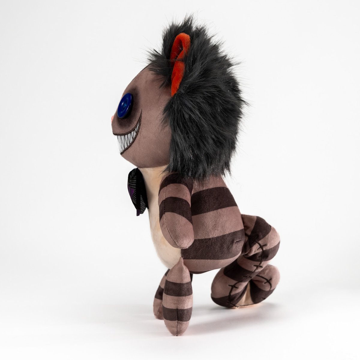 americanmcgee's tweet photo. Here's the first prototype for the Cheshire Cat Plush. 

The initial brief for this design was: 
Meet "Victorian McGee's Cheshire Cat Plush"

A plush toy in the style of something Alice Liddel (the original 'Alice' from "Alice in Wonderland") might have purchased had I, American McGee, run a toy shop in Victorian London. Probably right next door to Mrs. Lovett's meat pie shop.

:black_cat:

Our team is not particularly thrilled with the outcome of this one. And we have another of our factories building another prototype already. But feel free to comment...

Crowd Design Time! Let us know your thoughts in the comments. Things you love? Things you don't love so much? 

And be sure to head over to the shop and SIGN UP for this design. That way you get a DISCOUNT CODE when it goes on sale - and help us understand demand for this design.

#aliceinwonderland #cheshirecat #crowddesign #plushie #plushiedreadfuls