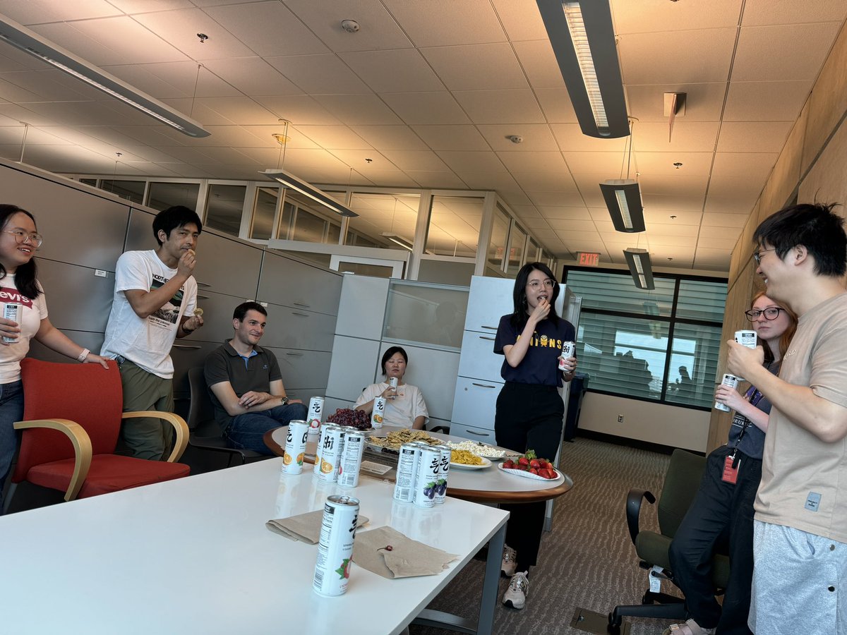 LongJun_Wu's tweet photo. The first official group photo of Wu lab @UTHealthHouston today! Beryl ruined our planned lab gathering, but we all stayed safe. Appreciate the diligence of members in Houston diligence setting up the new lab at our new Center for Neuroimmunology and Glial Biology @CNG_UTHealth. https://t.co/DyAleoQeOj