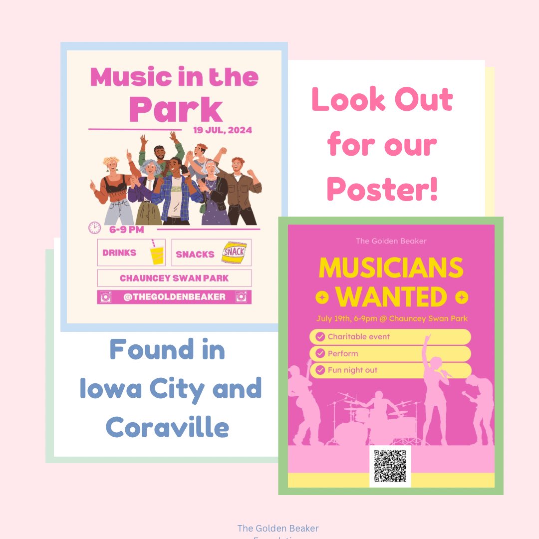 TheGoldenBeaker's tweet photo. Hey Beakers!
🎶Exciting news! 🥳Keep an eyes out for our posters around Iowa city and Coralville! They contain all the info for our upcoming musical event supporting STEM education🌟🌟 

#stemeducation #education #iowacity #coralvilleiowa #musicalevent https://t.co/pey4FG8PNd
