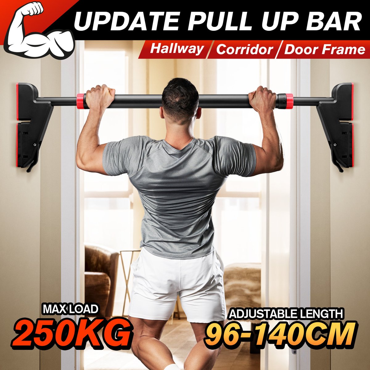 CrazySalesAus's tweet image. Pullup Bar Chinup Situp Push Up 250kg Horizontal Door Home Gym Abs Workout Exercise Shoulder Chest 96-140cm Adjustable Now: $39.98
bit.ly/3VRtBxA
#gym #pullupbar #chinup #situp #pushup #workout #absworkout