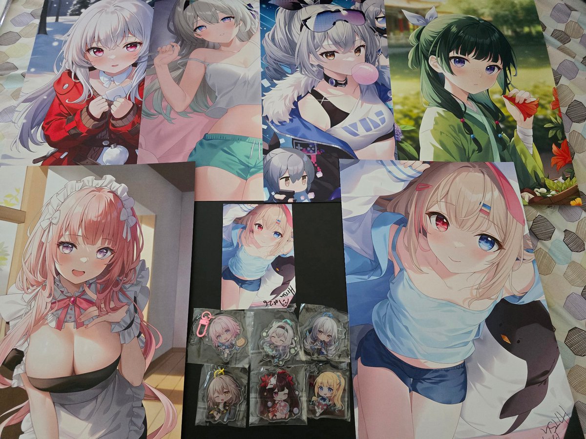 AX2024 haul from <a href="/hitsukuya/">Hitsu</a>  Was able to get a signed postcard this year.  Maybe we can get first 25 next year.  Thank you for all the wonderful merch.
