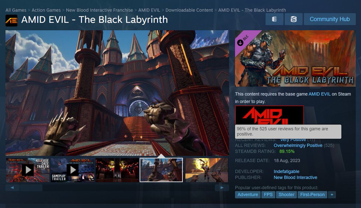 DaveOshry's tweet image. The Black Labyrinth is now the first boomshoot expansion to hit OVERWHELMINGLY POSITIVE on Steam!

And it&apos;s 50% OFF during the summer sale! 

Have you entered yet?