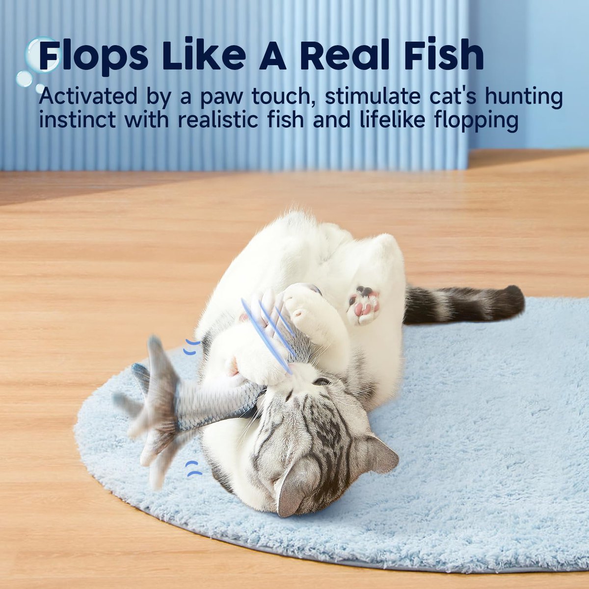 CrazySalesAus's tweet image. Cat Toys Flopping Fish with SilverVine and Catnip,Moving Cat Kicker,Floppy Wiggle Fish for Small Dogs,Interactive Motion Kitten Exercise Toys,Mice Animal Toys 10.5" Now: $9.99
bit.ly/3xHzLZg
#catlovers #floppingfish #catnip #interactivetoys #kittenlife