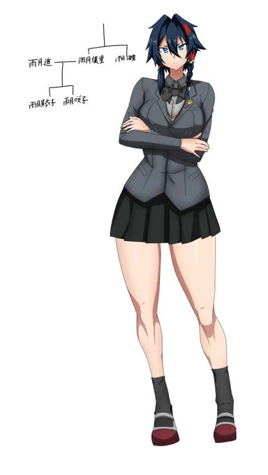 読み切り用咲子こと雨月咲子ツンツンすぎて周りからは鉄でできてると思われてるぞ! 