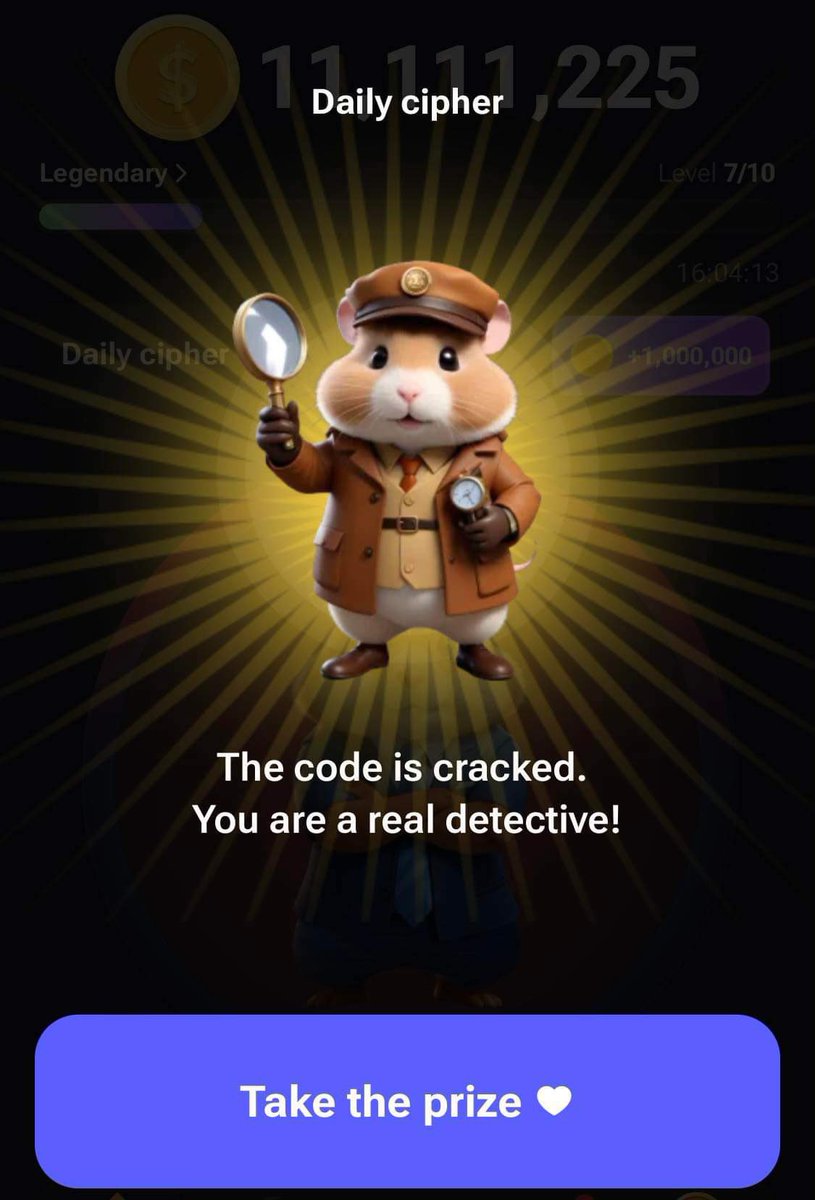 TelegamesGuild's tweet photo. πΉ Today's 1,000,000 daily Hamster Kombat Morse Code Bonus
β° Date: 09.07.2024
π Prize: 1,000,000
G β β β’
AΒ β’ β
S β’ β’ β’
β
Activate cipher: Hamster Kombat
@hamster_kombat
Get those rewards! πΉπ°
#Hamster #Morse #Bonus #tap2earn #telegamesguild https://t.co/gKQufxQnsc