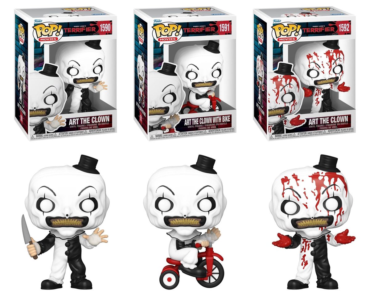 KryptKeeper21's tweet photo. We're getting OFFICIAL Funko Pops for Art the Clown❗️❗️❗️
Where's my Terrifam at⁉️🚨 https://t.co/wvezZwS3Av