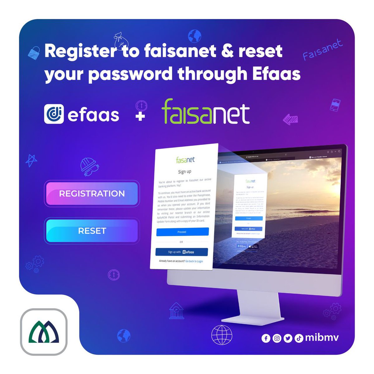 mibmv's tweet photo. Register on Faisanet and conveniently reset your password through EFAAS.
#Faisanet
#Efaas https://t.co/ya4gUFv05I
