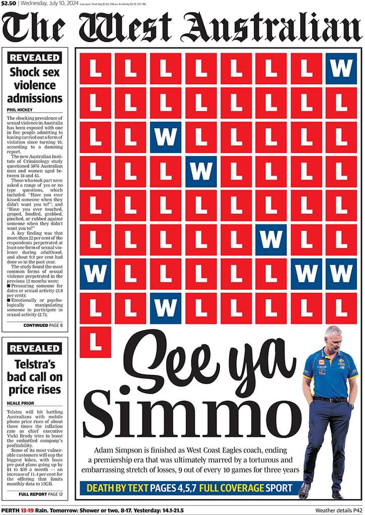 tmase04's tweet image. Hey, @westaustralian, why’d you turn off the comments to your grubby front page? 
#disrespectful #noclass