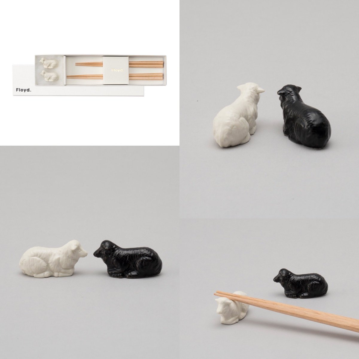 Floyd_japan's tweet photo. 【Floyd online shop】ヒツジの箸置きが再入荷しました！ ギフトにもなる箸二膳とのセットもございます。
食事のあとは、テーブルに放牧すると可愛いディスプレイに🐏
詳しくはコチラから↓
1ピース
https://t.co/RaCCF2NEAw
セット
https://t.co/Onklh2nKA9 https://t.co/mHL588M0Ex