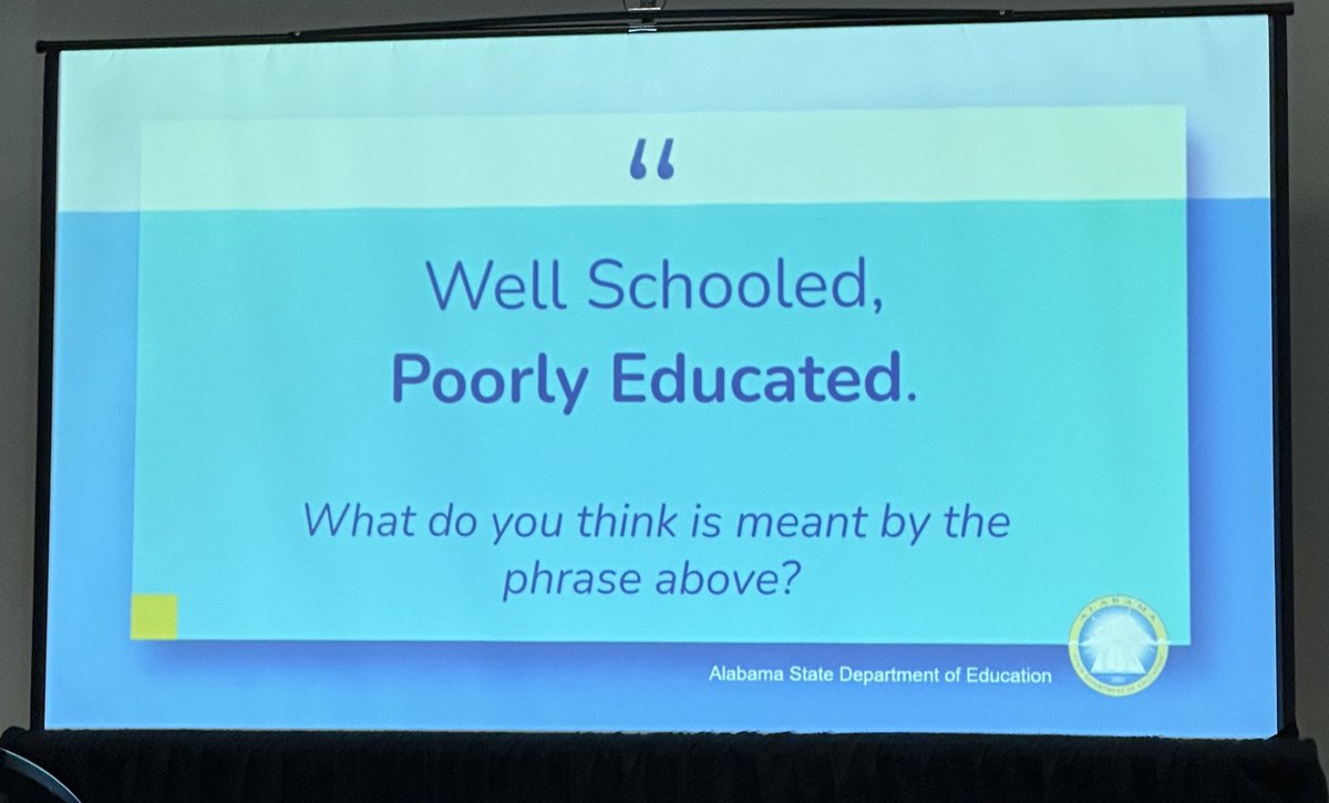 This guy got my wheels turning first thing this morning in his session on transforming secondary education. I’m ready to get this work rolling! #changeisgood #mega2024