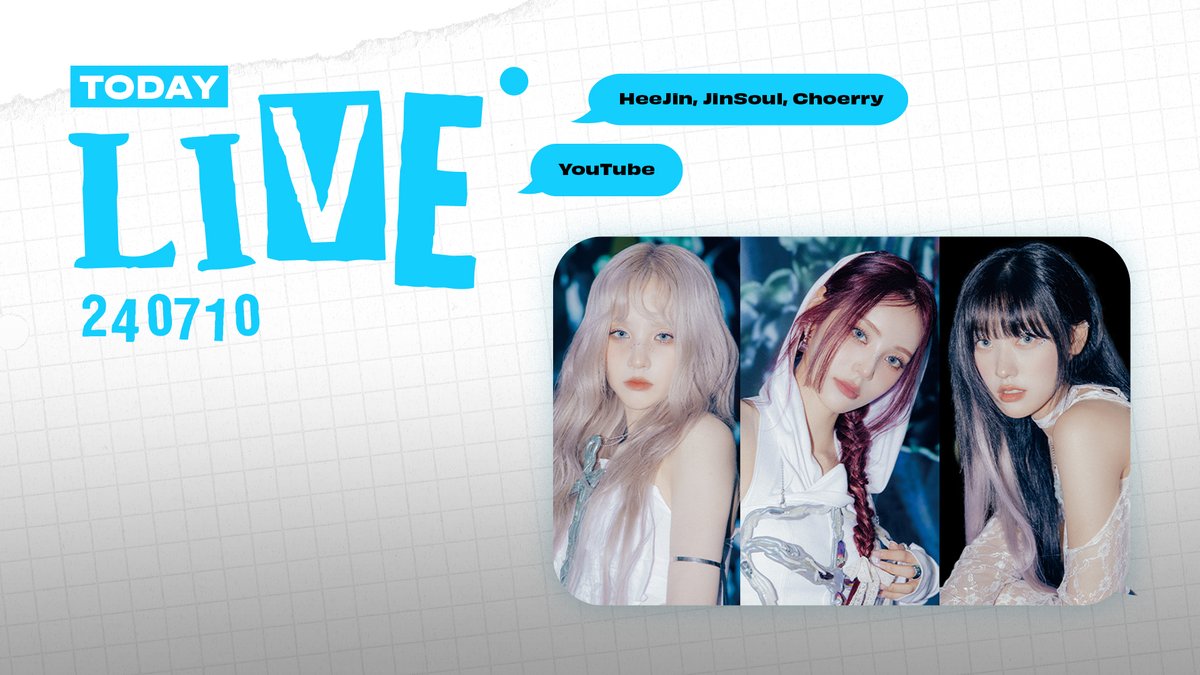 official_artms's tweet photo. ARTMS
TODAY LIVE with HeeJin, JinSoul, Choerry
► ARTMS의 플레이리스트 OURII 같이 들을래?

🗓️07.10 22:00 KST

https://t.co/Q5BOEdQME0

#ARTMS #OURII
#HeeJin #JinSoul #Choerry https://t.co/w7l3soFsLg