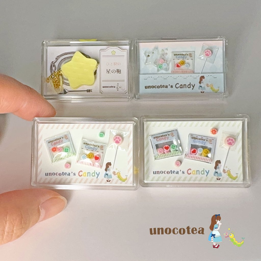 unocotea's tweet photo. ＼ 肉球のキャンディアソートセット🍭 ／

　#miniature 金太郎飴のセット
　今週末のイベントで販売します。

🧸イベント出展🧸
#第26回東京ドールハウスミニチュアショウ
◇ 2024/ 7/ 13（土）、7/ 14（日）
◇ 東京都立産業貿易センター台東館
【6階 - A30】（グループ名：amonday✨作家6名で出展） https://t.co/aeBKMY2XrF