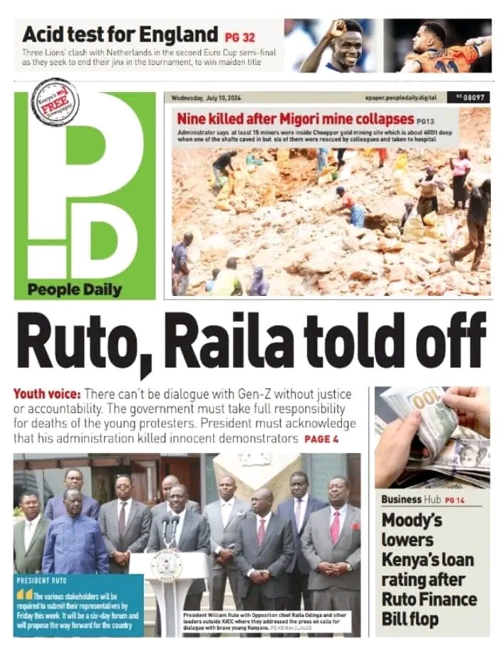 omwambaKE's tweet photo. AMKENI.
President William Ruto and Raila Odinga may be Planning to form a Government of National Unity.
They have REGROUPED and now the Enemy is Gen Z! https://t.co/KgsRXwTO2X