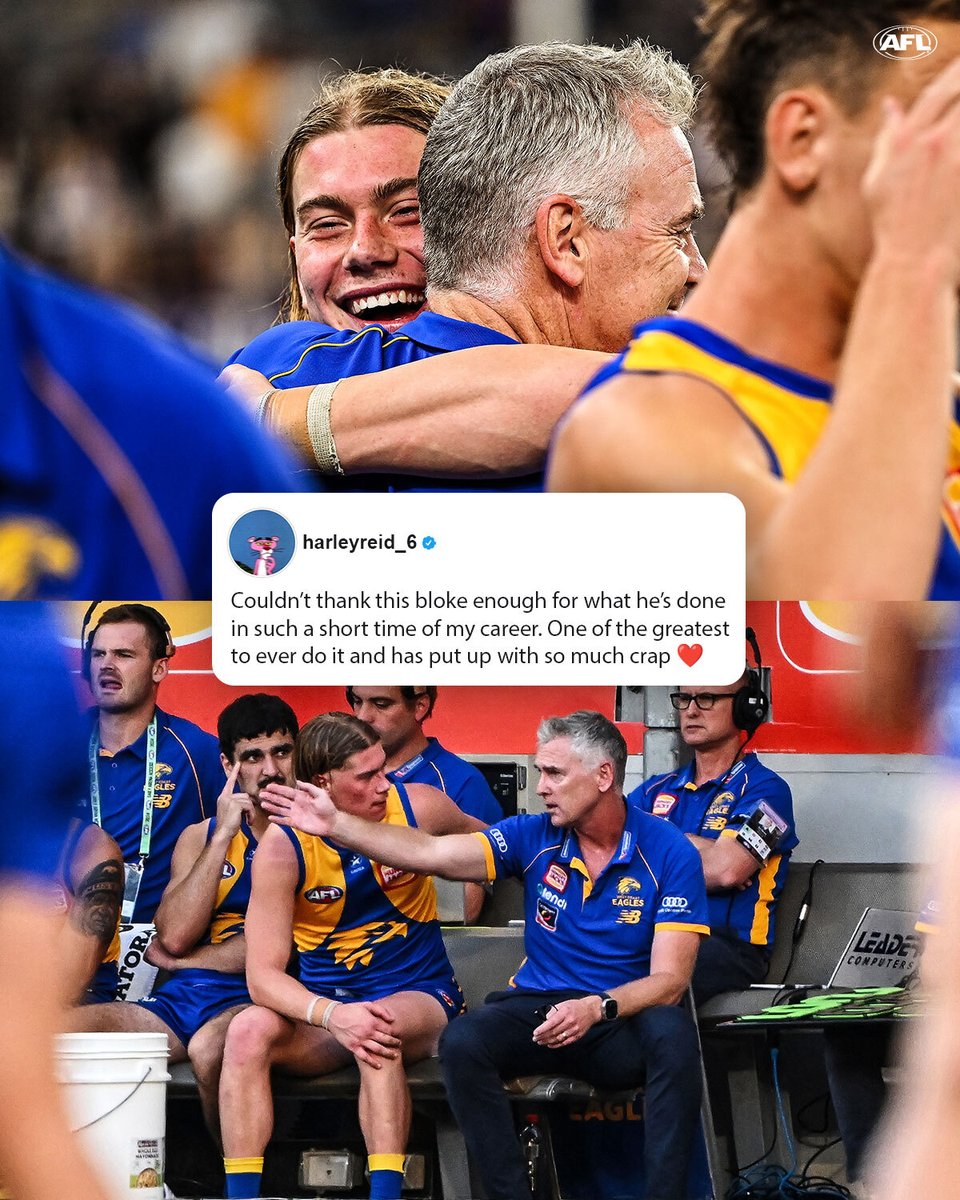 AFL's tweet photo. Harley 🤝 Simmo 💙💛 https://t.co/V7nuiC2QS1