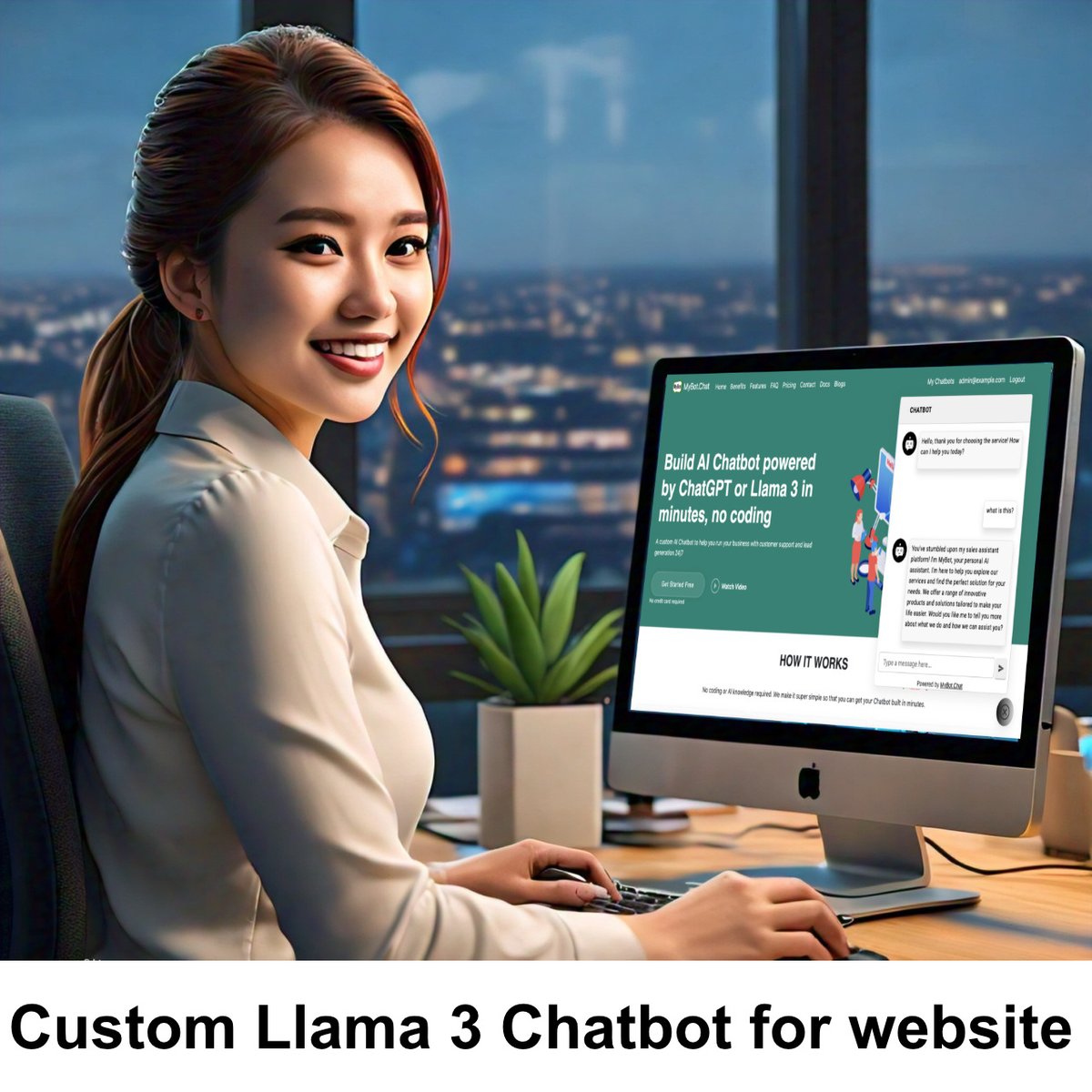 borey4567's tweet photo. Use Llama 3 Chatbot to automate customer service