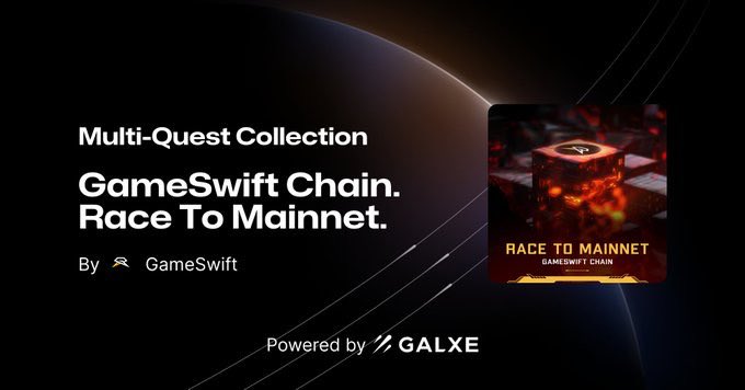 GACryptoO's tweet photo. #GameSwift Chain TestNet is Now Live💰

👀Interact With Them Perform Some Task & Earn Points Before Mainnet Of #GameSwift #Modular Chain 🪂

✅Claim Faucet Here: https://t.co/JzWi0ylw2b

👉Go-To Here: https://t.co/vz4v9YQvi7
➖Connect Wallet
➖Do Some Bridge
➖Interact With Their Ecosystem

👉Checkout The Explore: https://t.co/rnx5K7jqyt 

✅Join Galxe Campaign & Earn Points:
👉Race To Mainnet: https://t.co/WmxfXY55f7

👀Wait For More Update