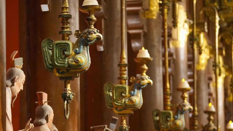 Deep__China's tweet image. 🤩🤩A glimpse of Nishan Sacredland at #Confucius's birthplace in east China's #Shandong, where visitors can immerse in Confucianism through various activities, such as observing sculptures and paintings🎨, enjoying traditional musical performances🎶, and studying 📖 the Analects