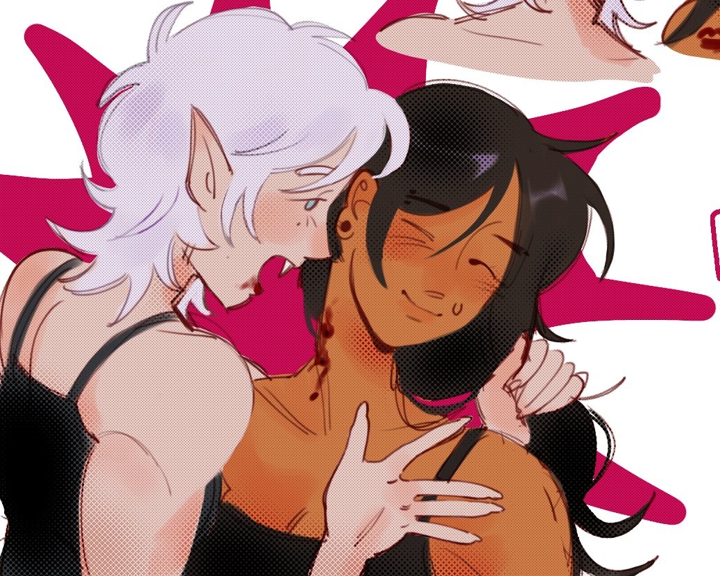 iluvgirls_666's tweet photo. Stsg yuri but lesbian vampire https://t.co/MIbK0Es3ui