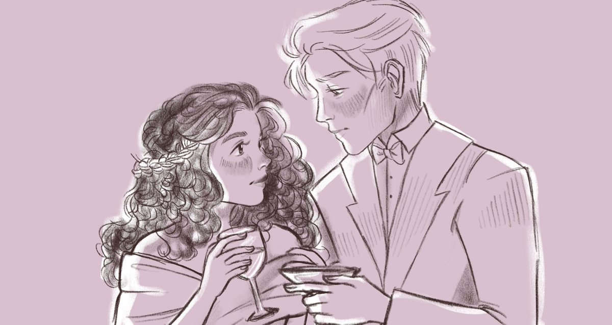Dramione bbs 💕 art by <a href="/teaandmalfoy/">teaandmalfoy.bsky.social</a>

girl who thinks                     boy who loves 
she is hard                             her like it’s 
to love                                      breathing