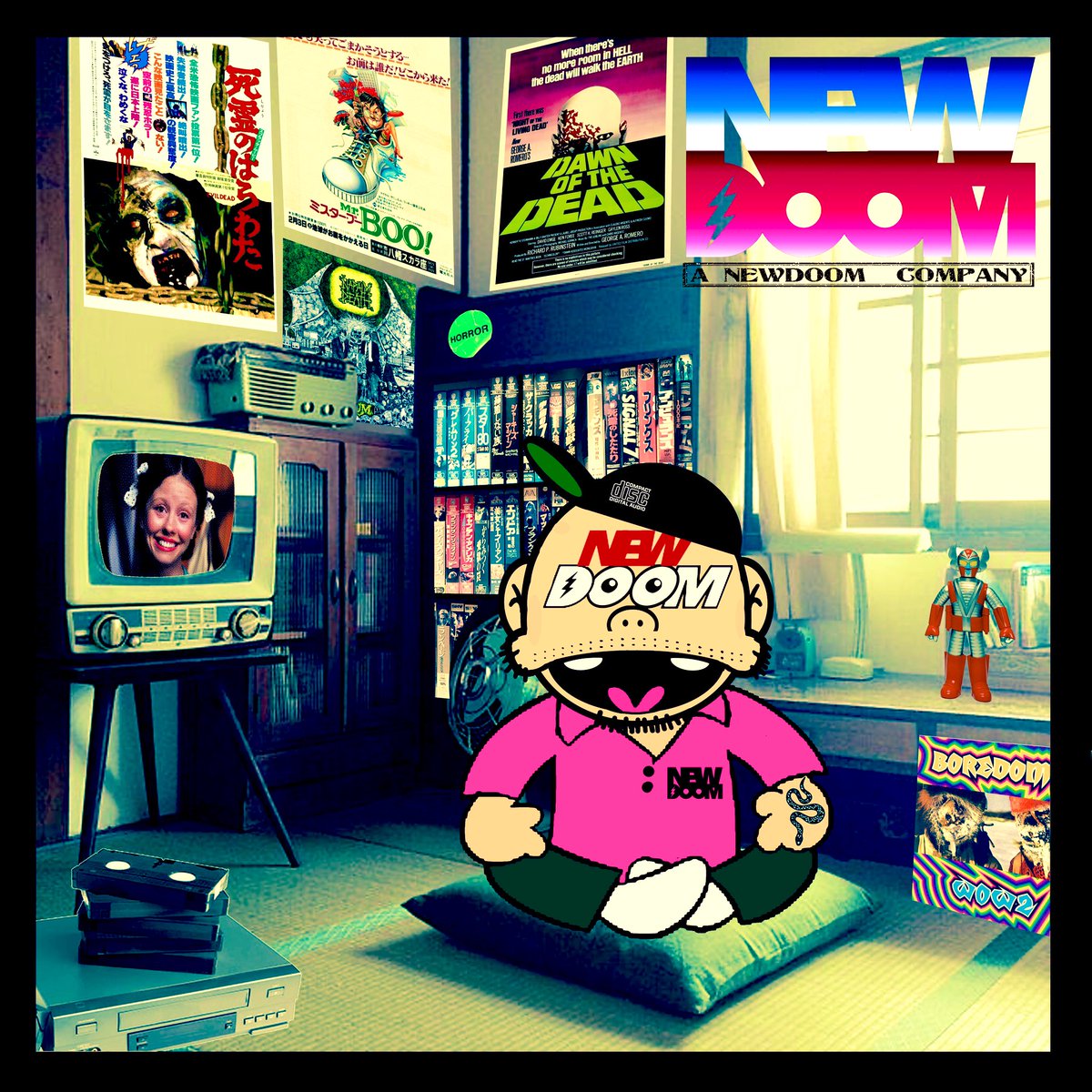 newdoom's tweet photo. WELCOME TO NEWDOOM ROOM®︎

#NEWDOOM
#horrormovies 
#boredoms  
#電人ザボーガー 
#napalmdeath 
#pearl
#miagoth
#mrboo
#evildead
#dawnofthedead
#zombie
#scum
#VHS
#video
#rentalvideo https://t.co/v8k3BGlqly