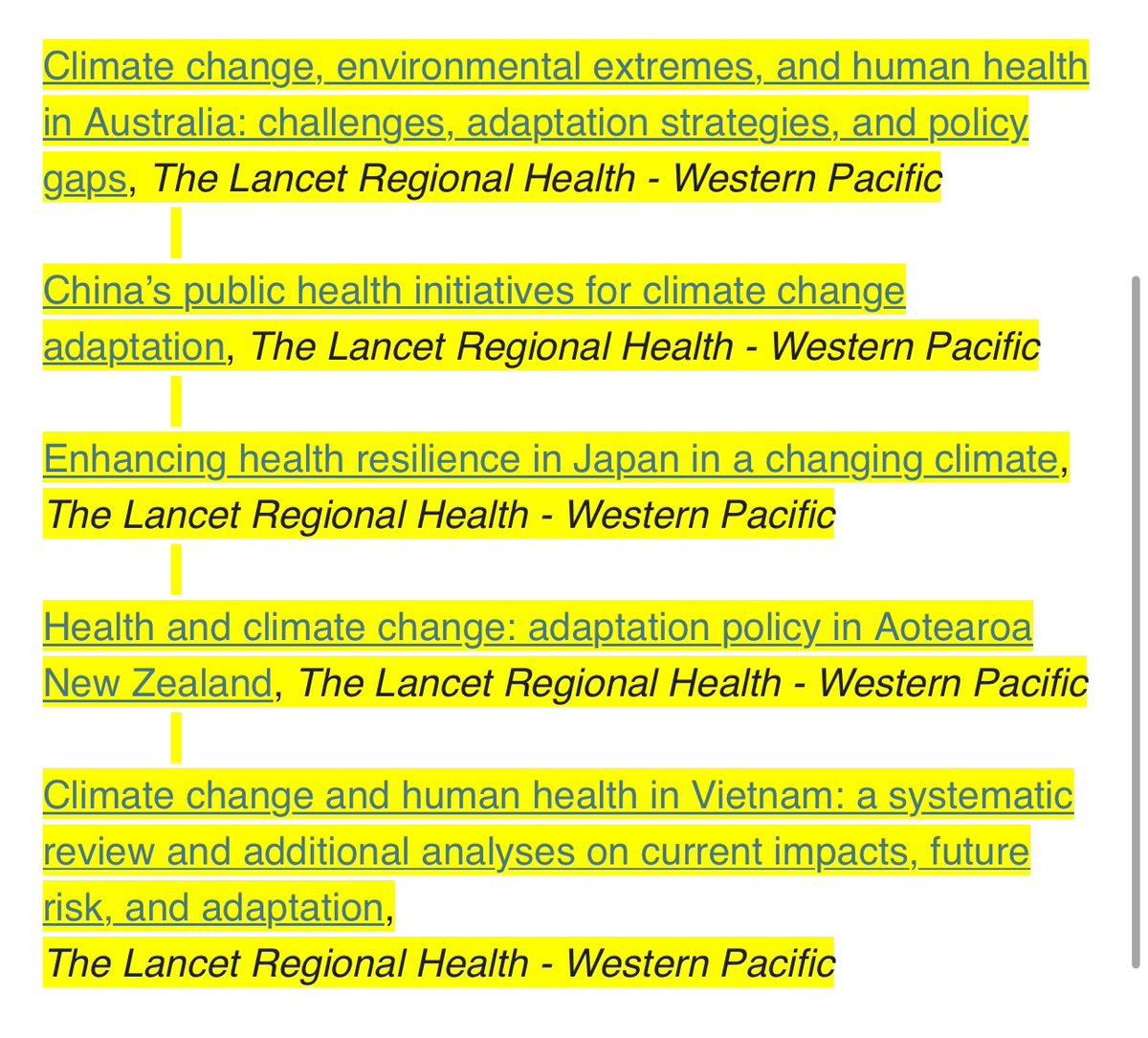 ProfJohnJi's tweet photo. We hope our @LancetRH_WPac series gets picked for Elsevier Atlas Award @ElsevierAtlas on the topic of Climate Action. Collectively, these manuscripts are landmarks on tracking national adaptations efforts and sharing of experiences that work in the local context. https://t.co/BGGMkVRzZR
