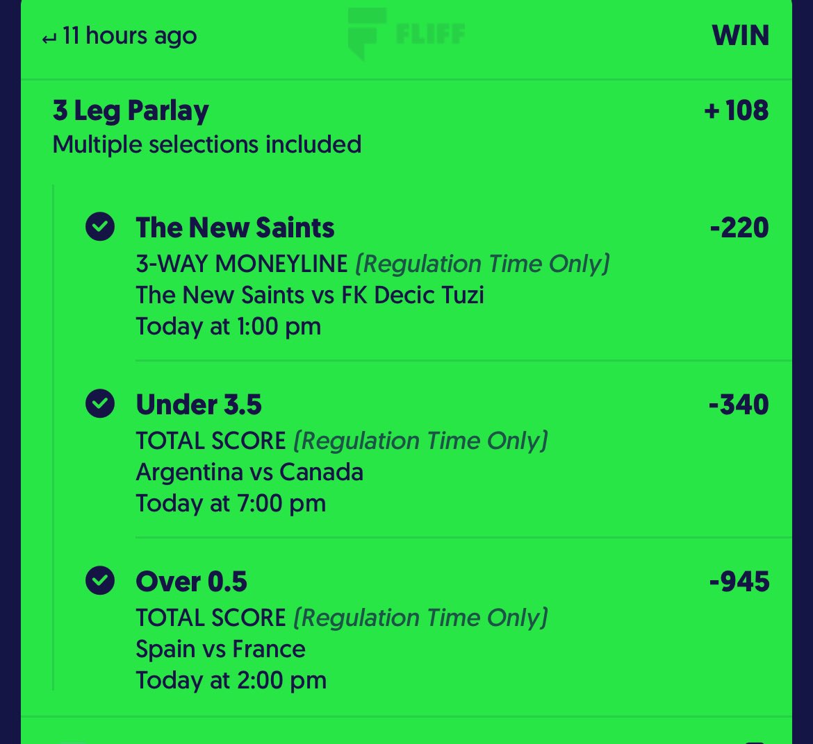 justdejilol's tweet photo. Another win 🤑 +108💰
#Gamblingcommunity #Soccer #bovada #Gamblingtwitter #socceranalyst #fliff #FreePicks #bettingexpert #sportbetting
Follow for more……… if you love to win daily 💯 https://t.co/u91W7LqSp6