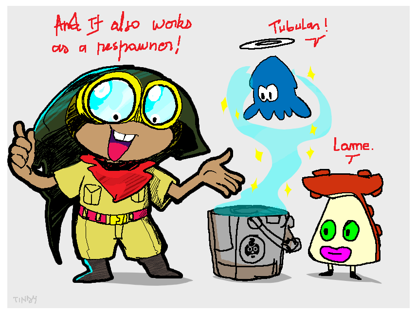 EdTindy's tweet photo. New Slosher dropped!
---
https://t.co/iM8Pq8xWzg
---
#Splatoon #Sheldon #Inkling #Octarian #ブキチ #イカ #オクタリアン #slosher #thisisabucket https://t.co/rOAWSvrPC2