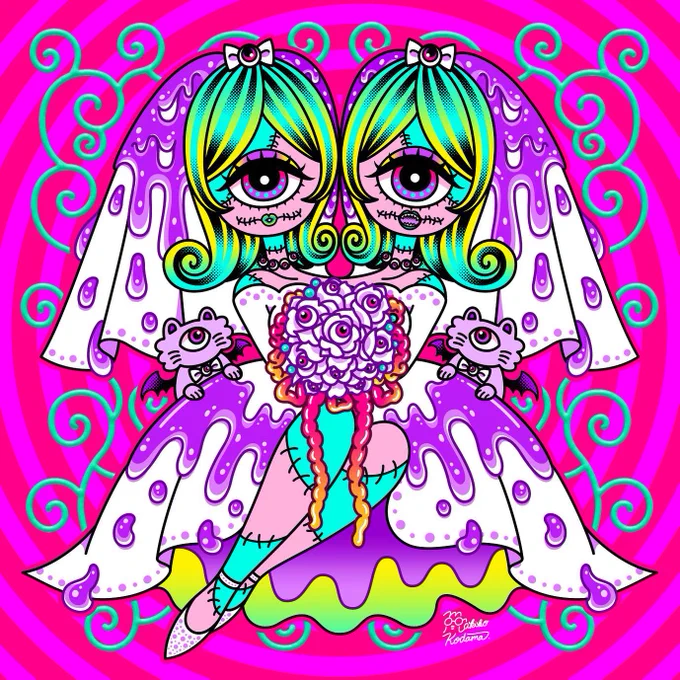 Hi #PortfolioDay I'm Makiko, an illustrator and artist based around TokyoI love creating super colorful, pop, quirky and "kimokawa" illustrations and arts 