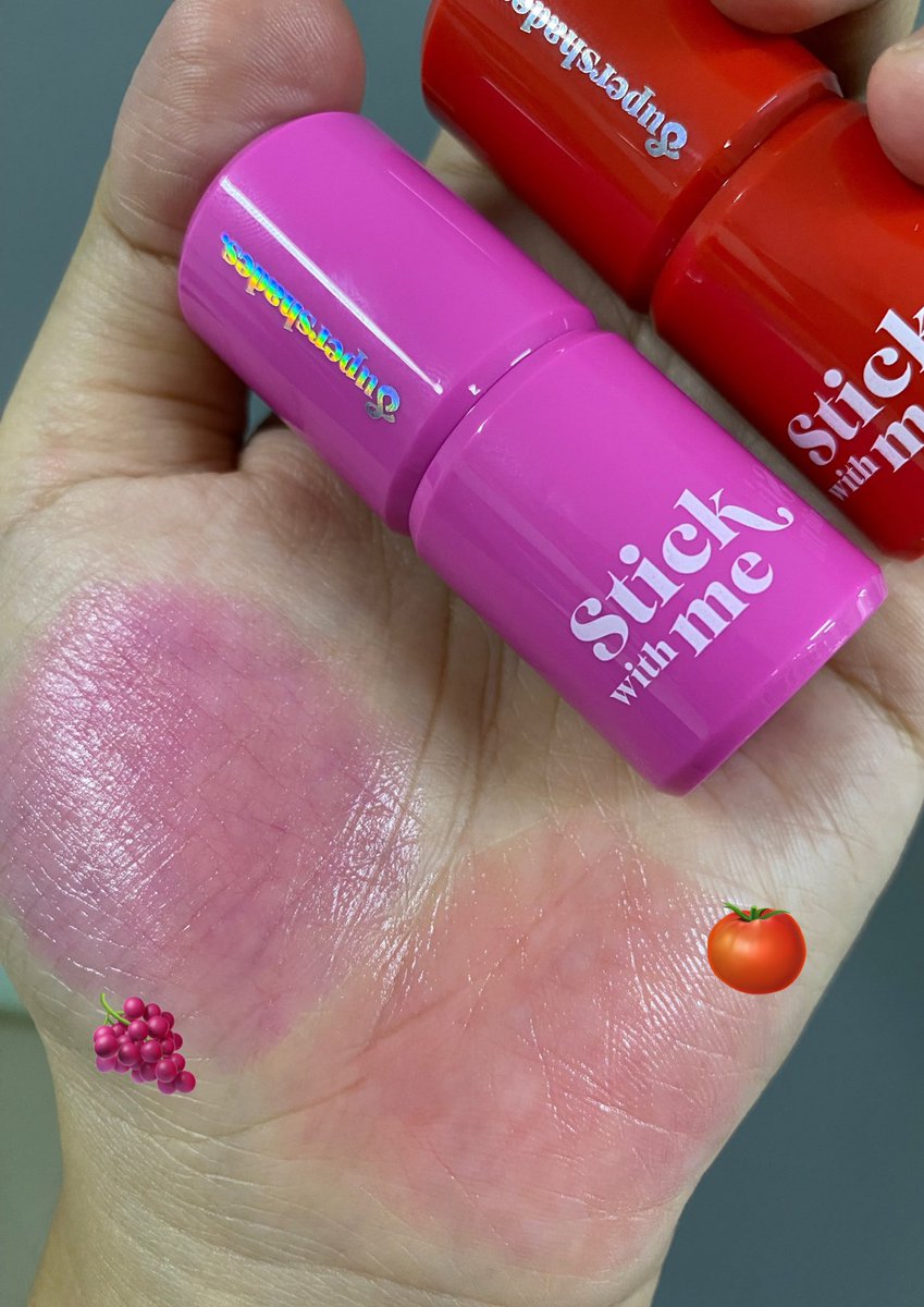 Jangggg17's tweet photo. เจลลี่บลัช Supershades บลัชเนื้อบาล์ม
หอมกลิ่นผลไม้
🍅02 Tomato Pop สีแดงมะเขือเทศ
🍇03 Grape Jelly สีชมพูอมม่วง
สีน่ารักมาก และยังเปลี่ยนสีตามค่าPH ให้ฟิลแก้มดูสวยเป็นธรรมชาติฉ่ำโกลว์สดใสสุด แท่งน่ารักพกพาสะดวก #stickwithme #บลัชsupershades #ใช้ดีบอกต่อ #ใช้จริงรีวิวจริง https://t.co/93M3vHu4AC