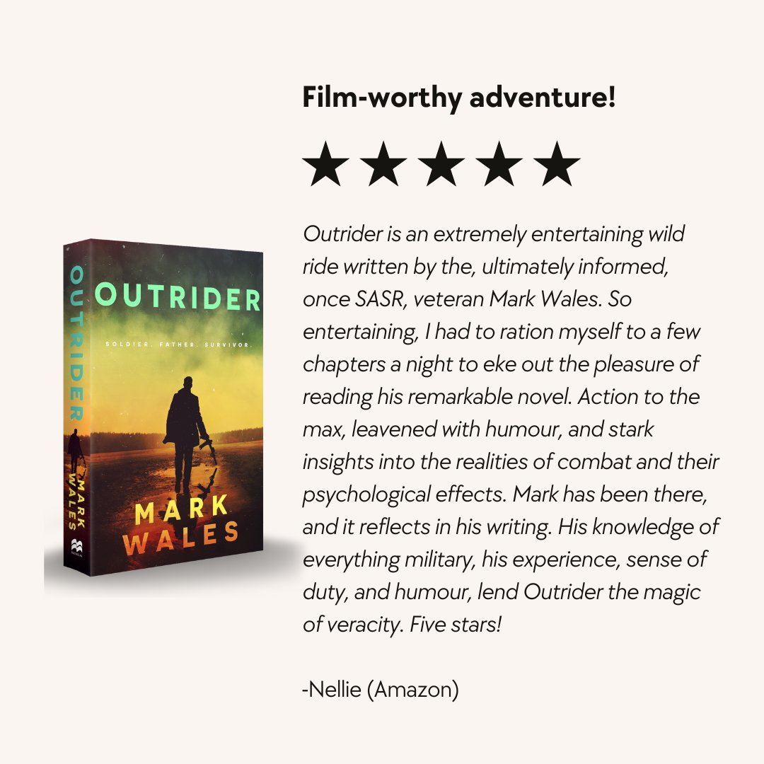 Film-worthy adventure... now there's an idea

#outrider #newrelease #debutfiction #newauthor