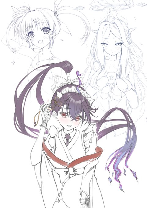 普段描かないキャラ③
ムラマサ・高町なのは・空崎ヒナ 