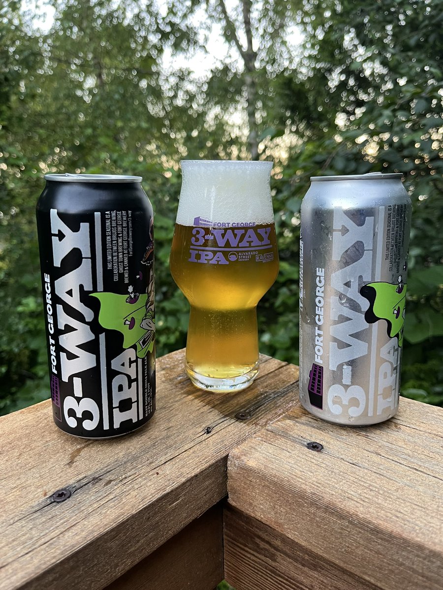 Mista_Mixon's tweet photo. Hey look! There’s not one but two @FortGeorgeBeer #3WAYIPA’s to enjoy🍻 https://t.co/RVBgsuXIQv