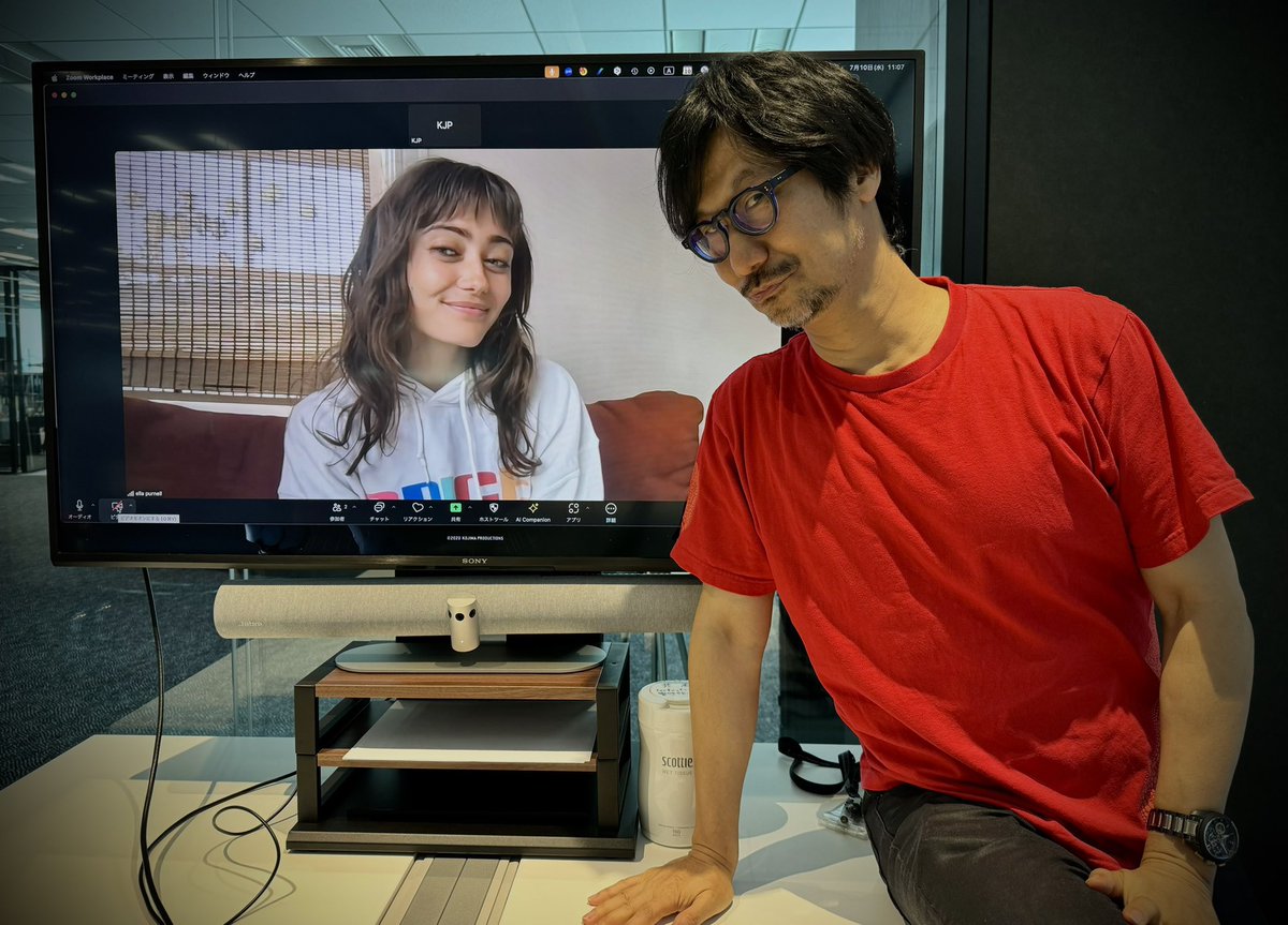 HIDEO_KOJIMA_EN's tweet image. With Ella Purnell.