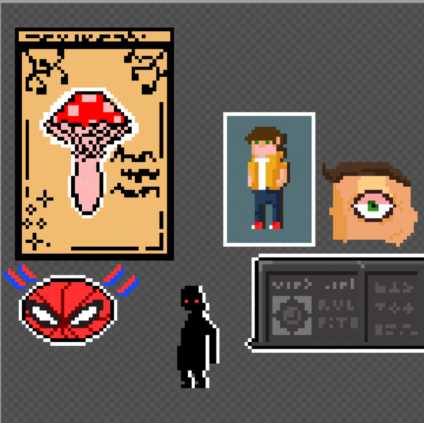 BSimith44's tweet photo. Yeah, some of them are based on "The final station"
BTW, I´m thinking to make "cards" like the mushroom, but kinda creepy... #pixelart https://t.co/f23jfUy4x9