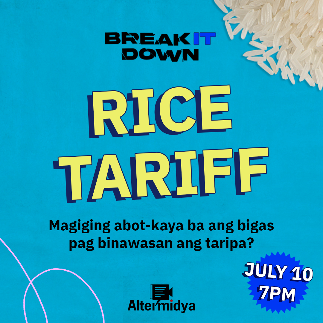 Presyo ng bigas, bababa kaya sa pagbawas ng taripa at pagpasok ng imported rice?

Mag-comment below at panoorin ang "Break It Down" mamaya, 7PM! Hihimayin natin ang isyu ng rice tarrif kasama ang <a href="/IBONFoundation/">IBON Foundation</a> 

Kitakits! ✌