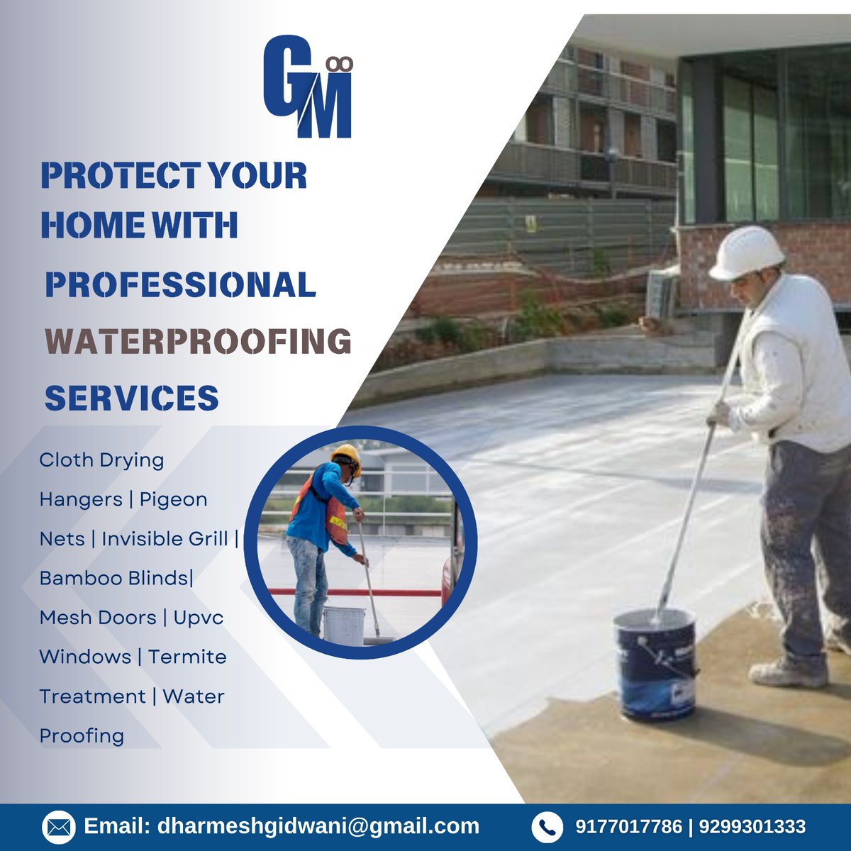 Gr8_Int_Design's tweet image. 🏠 Protect Your Home with Professional Waterproofing Services at GM8 Interiors and Exteriors! 🌧️

#GM8InteriorsExteriors #WaterproofingServices #HomeProtection #SafeAndDry #InteriorDesign #ExteriorDesign #ClothDryingHangers #PigeonNets #InvisibleGrill #BambooBlinds #MeshDoors