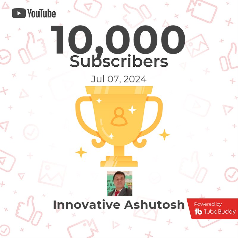 ashu1981k's tweet photo. Thanku My Subscribers.
My YouTube channel crossed 10k subs! #10kcreator https://t.co/qucmYgJYoN https://t.co/72G9bHT9uA