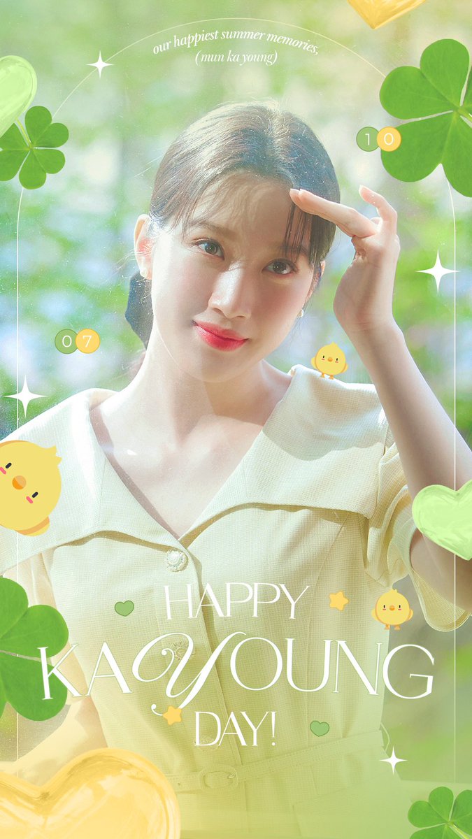 💛 2024.07.10 💚

Happy Ka Young Day 🐣

#Kayoungs28thChapter
#7월에_만난_가영이란_행운
#MUNKAYOUNG #문가영
