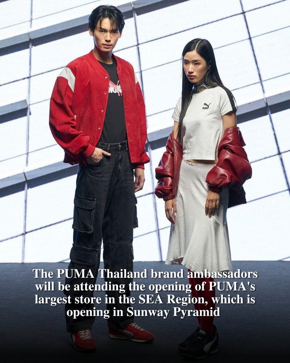 lofficielmy's tweet photo. Save the date for 7th September 2024 because @winmetawin and @tontawan_t are coming back to Malaysia with @puma for the opening event for the brand's largest flagship store in @sunway_pyramid!

#winmetawin #tontawan #tutontawan #pumaxwin #ต้นตะวัน #วินเมธวิน #เมธวิน #วิน #pumamy https://t.co/zr0eoxrQPt