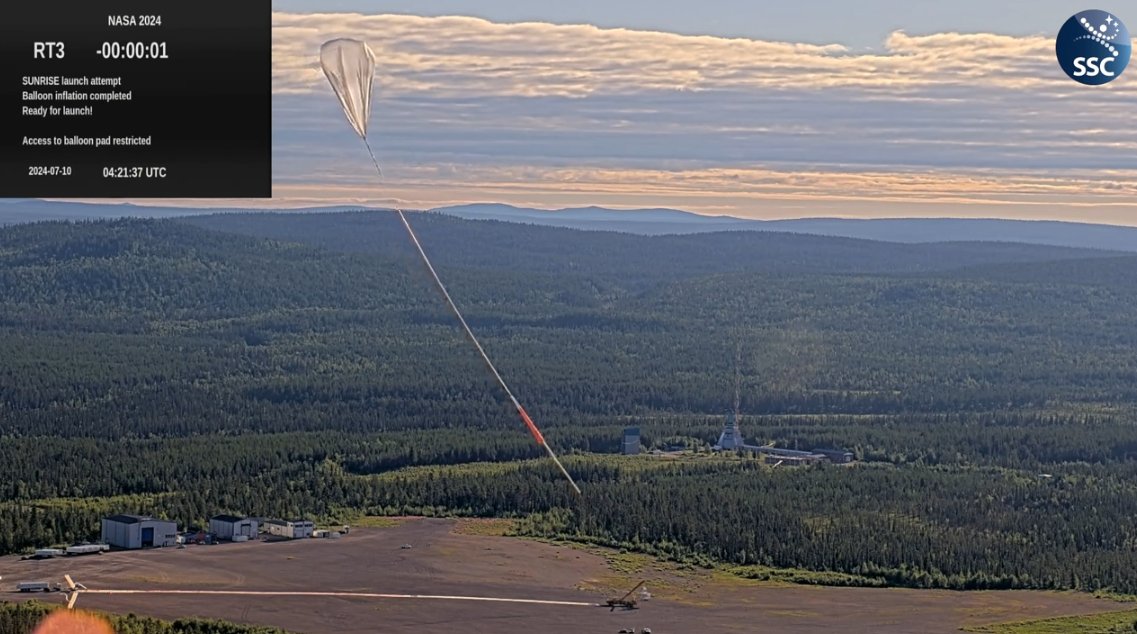 Sunrise Solar Observatory (@sunrise_iii) on Twitter photo Go, #Sunrise_III! Good luck and have a safe journey! Go, #Sunrise_III! Good luck and have a safe journey!