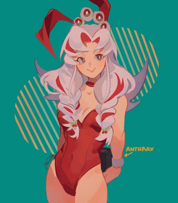 Selfish oc doodle cuz I wanted to see my girl in a bunny suit