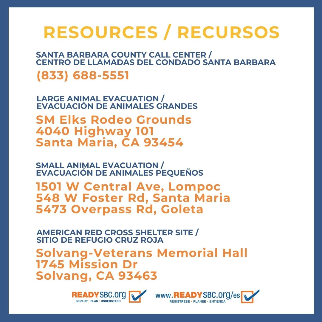countyofsb's tweet photo. EVACUATION WARNING for the area starting at the south end of Cachuma Creek, northeast of Santa Cruz Creek to Santa Cruz Peak, west through Grand Spring, and to the northern part of Cachuma Creek, due to the Lake Fire.  Be ready to leave at a moment’s notice. https://t.co/swKLcIgyEK