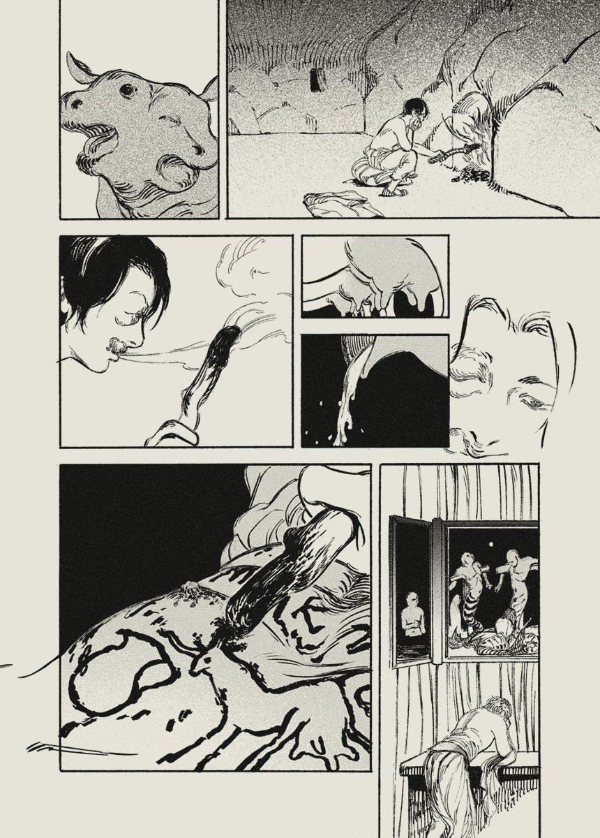 mars_maison's tweet image. pages 9-12 of a 14 page comic for an anthology.