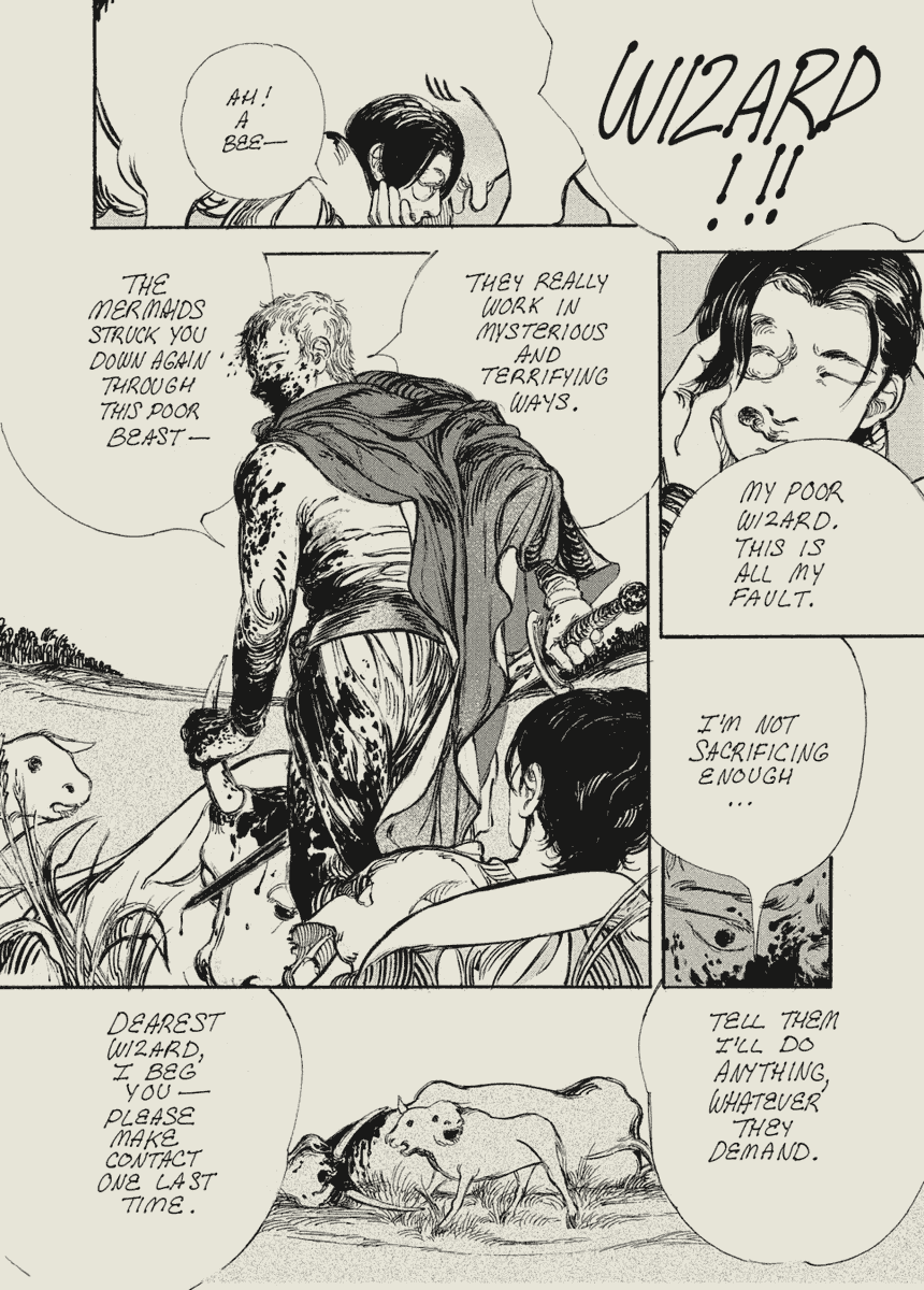 mars_maison's tweet image. pages 9-12 of a 14 page comic for an anthology.