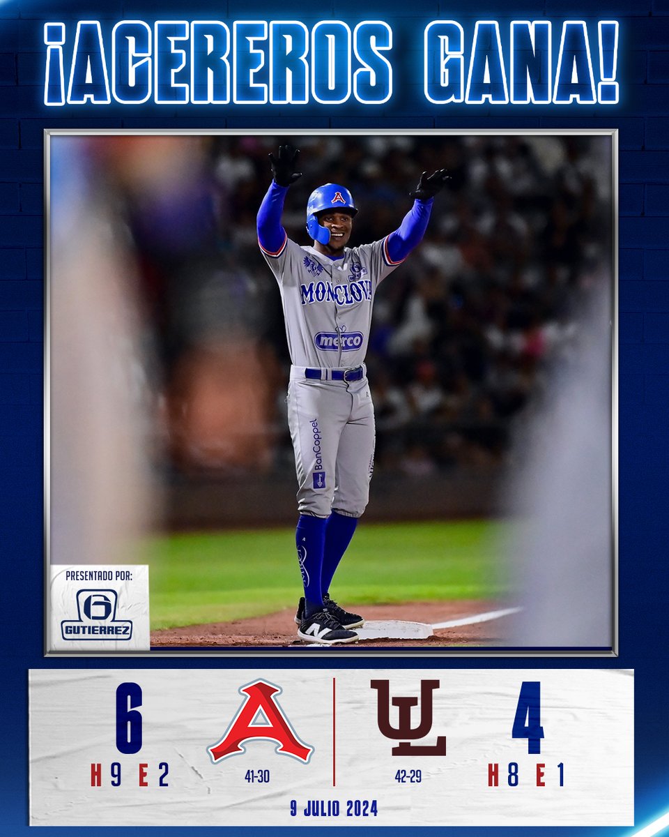 AcererosOficial's tweet photo. Damas y Caballeros, es de mi agrado informarles que hoy martes...

¡GANAROOOOOOOOOOOOOOOON LOS ACEREROOOOOOOOOOOS! 🗣️

Victoria sobre @AlgodonerosUL en el arranque de la serie en el Revolución. 👏

Presentado por: Súper Gutiérrez. 🛒

#EsteAceroJuegaBonito. 💙⚾️ https://t.co/8mhPvHyRcb